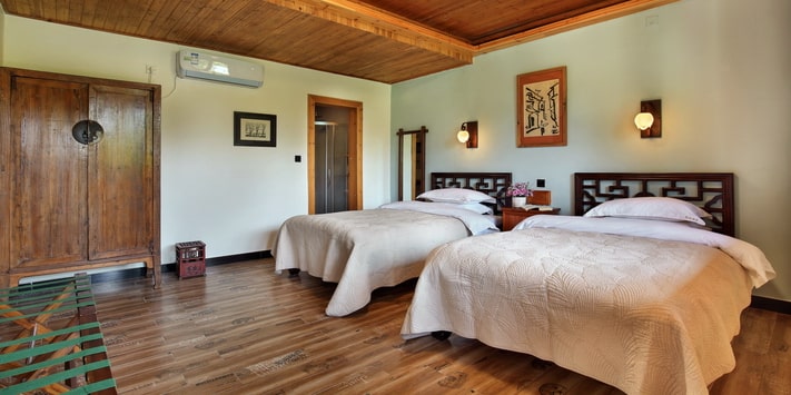 With children in a separate adjoining room, there's privacy for parents.