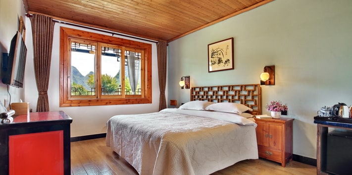 With children in a separate adjoining room, there's privacy for parents.