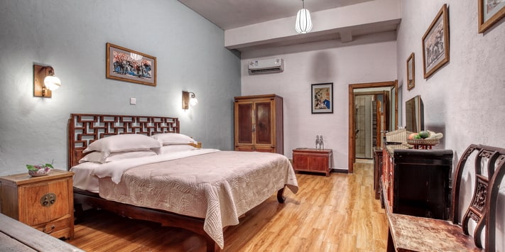 With children in a separate adjoining room, there's privacy for parents.