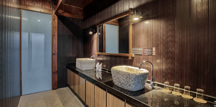 This is the largest room at Mountain Retreat , two bathrooms, seating on the terrace for up to 8 people and spectacular views, all in a separate private building.
